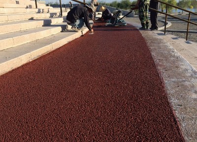 江西宜春重载彩色透水混凝土路面设计与生产实践